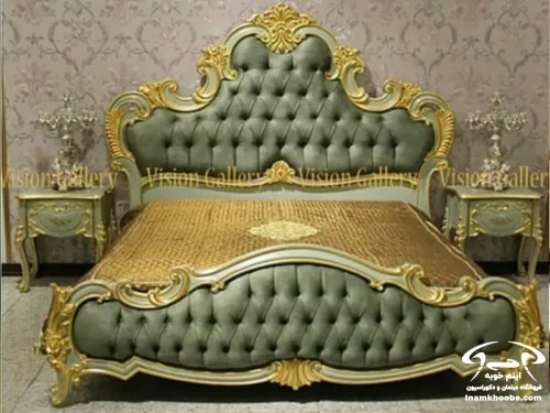 تخت خواب سلطنتی صدفی